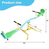 Children's seesaw double person 360° rotating seesaw with backrest indoor and outdoor playground double person rocking horse kindergarten toys