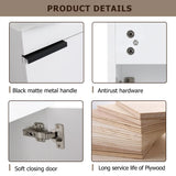 Soft Close Doors Bathroom Vanity With Sink,16 Inch  For Small Bathroom