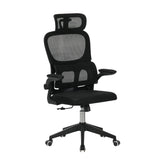High Back Ergonomic Office Chair, Big and Tall Mesh Desk Chair with Wheels, Tilt Function, 3D Headrest, Lumbar Support, Swivel Rolling Computer Chair for Task, Home Office, Black