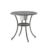 CAMDEN 3PC CAST BISTRO SET W ICE BUCKET