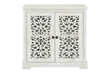 Antique Sideboard Storage Cabinet, Vintage Accent Cabinet, 2 carving Doors Buffet Server Console Cabinet for Kitchen Dining Room Living Room Hallway