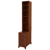End Table with 3 Drawers, Corner Table with 4 Open Shelves, Tall Side Table for Bedroom and Corner, Expect Arrival Date (2025/5/27)