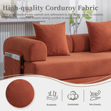 UNITED WE WIN Foldable and compressible sofa, featuring a sturdy metal frame, It allows you to freely create a personalized leisure area. A combination of modern metal and fabric for Small Spaces