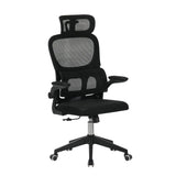 High Back Ergonomic Office Chair, Big and Tall Mesh Desk Chair with Wheels, Tilt Function, 3D Headrest, Lumbar Support, Swivel Rolling Computer Chair for Task, Home Office, Black