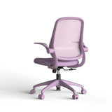 Ergonomic Color Office Chair 500lb (About 226.8kg), Home Office, Mesh Back, Integrated Molded Foam, Comfortable Sitting, Flipping Armrest, Fireproof, Rotating, Lifting Multifunctional Chair (Purple)