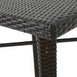 32" SQUARE WICKER BAR TABLE