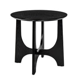 25" Round End Table, Wooden Side Table,Night Stand for Living Room ,Reception Room