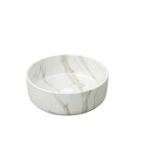 14'' Bathroom Sink, Round Vessel Ceramic Basin without Faucet, NO Cabinet, White