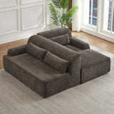 Chenille L-Shape Luxury Sectional Oversized Sofa,Mnimalist Design,Comfy Sleeper Couch for Living Room,Apartment&Reception Spaces,No Assembly Required