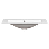 30" Single Bathroom Basin Sink, Vanity Top Only, 3-Faucet Holes, Resin (REPLACE WF305076AAK)