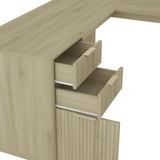 L Shaped Desk,Computer Desk with Drawers,Bookshelf,Modern Corner Desk,Home Office Desk,L-Shaped Study Table Writing Desk,Corner Gaming Computer Desk with Storage