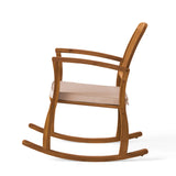 Acacia Wood Patio Outdoor Rocking Chair with cushions for Garden, Lawn, Backyard, Pool,