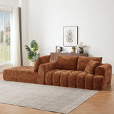 Chenille L-Shape Luxury Sectional Oversized Sofa,Mnimalist Design,Comfy Sleeper Couch for Living Room,Apartment&Reception Spaces,No Assembly Required