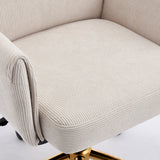 Mid-back liftable office chair, striped fabric, and ergonomically designed, is an excellent choice for working, studying or relaxing. The mid-back design provides a better sitting experience,White