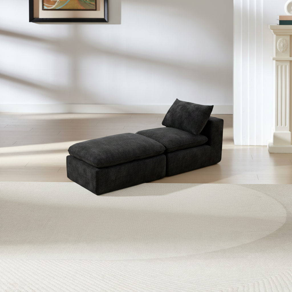 Modern Chenille cloud sofa, freely combinable, comfortable to sit on, suitable for modern living room furniture in homes, apartments, and offices