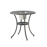 CAMDEN 3PC CAST BISTRO SET W ICE BUCKET