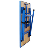 Foldable Work Bench,Workshop Tool Bench,Packing Table Mounting Table Assembly Table,660Lbs Load Capacity,for Workshop, Garage,Blue
