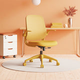 Ergonomic Color Office Chair 500lb (About 226.8kg), Home Office, Mesh Back, Integrated Molded Foam, Comfortable Sitting, Flipping Armrest, Fireproof, Rotating, Lifting Multifunctional Chair (Yellow)
