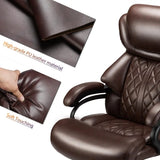 500lbs Big and Tall Office Chair for Heavy People Executive Office Chair with Wide Spring Seat Computer Desk Chair 360 Swivel Home Office Desk Chair