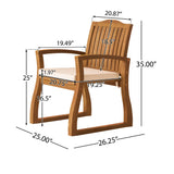 DELLA WOOD KD ARMCHAIR