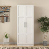 Pantry Cabinet, Kitchen Pantry Storage Cabinets with 2 Door and 3  Shelves, White Pantry Storage Cabinet, Cupboard for Kitchen, Dining Room and Living Room.