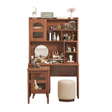 Computer Desk with 90 Degree Rotating Desktop, 43x70 Inch Office Desk with Storage Drawer and Cabinets, Gaming Desk with Shelves, Writing Desk for Study, Work Desk for Home (Old SKU:N733P279101D)