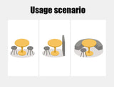 Modern Round Dining Table, ∅31.5'' Kitchen Dining Room Furniture, Coffee Table, Leisure Table, Living Room Table, Oval Dining Table, WHTIE