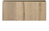 30" MURI White Oak Woodgrain Plywood Cabinet with Double Doors and One Drawer, NO Basin and Top, NO Faucet and Sink Cover