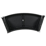 Spa Surround Spa Frame Patio Rattan Sofa Set with Storage Spaces, Mini Sofa and Comfortable Cushion for  Patio,Backyard, Grey