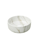 14'' Bathroom Sink, Round Vessel Ceramic Basin without Faucet, NO Cabinet, White