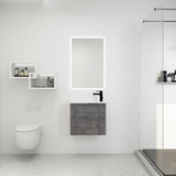 Bathroom Vanity with Sink 22 Inch for Small Bathroom,Floating Bathroom Vanity with Soft Close Door,Small Bathroom Vanity with Sink, 22x13 (KD-Packing)
