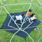 13ft Geometric Dome Climber Play Center, Kids Climbing Dome Tower with Hammock, Rust & UV Resistant Steel Supporting 1000 LBS