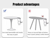 Modern Round Dining Table, ∅31.5'' Kitchen Dining Room Furniture, Coffee Table, Leisure Table, Living Room Table, Oval Dining Table, WHTIE