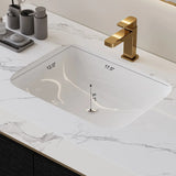 35.4" Modern Bathroom Vanity with Undermount Sink, Sintered Stone Top, Waterproof Multi-layer Solid Wood, 4 Drawers Storage, Free-standing/Wall-Mounted