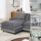 108-inch L-shaped modular frame chenille fabric sofa, featuring a versatile design that adapts to any interior space, delivering boundless comfort and contemporary style.