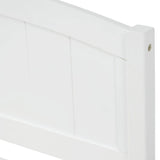Twin size Platform Bed with Two Drawers, White