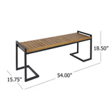 HOPKINS INDUSTRIAL WOOD AND METAL BENCH