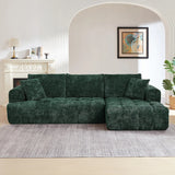 Chenille L-Shape Luxury Sectional Oversized Sofa,Mnimalist Design,Comfy Sleeper Couch for Living Room,Apartment&Reception Spaces,No Assembly Required