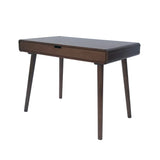 Writing Desk with large drawers,Computer Table for Home Office Workspace or Entryway,Brown Color