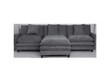 108-inch L-shaped modular frame chenille fabric sofa, featuring a versatile design that adapts to any interior space, delivering boundless comfort and contemporary style.