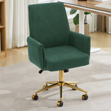 Mid-back liftable office chair, striped fabric, and ergonomically designed, is an excellent choice for working, studying or relaxing. The mid-back design provides a better sitting experience.Green