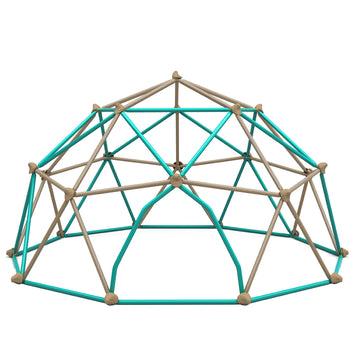 13ft Geometric Dome Climber Play Center, Kids Climbing Dome Tower, Rust & UV Resistant Steel Supporting 1000 LBS
