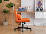 Modern Linen Blue Criss Cross Office Chair - Product Details