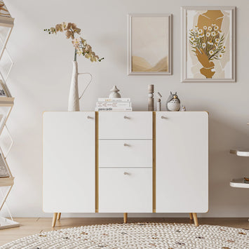 Sideboard Buffet Cabinet with 3 Drawers & 2 Doors,47.24