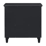 U_STYLE 28''painted Nightstand with 3 Drawers and Smooth Gliding Rails ,Simple Bedside Cabinet with Metal handle, Minimalist Sofa Side Table with rubber legs for Bedroom Sofa Couch Office
