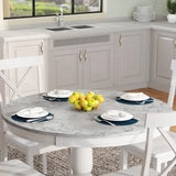 Orisfur. 5 Pieces Dining Table and Chairs Set for 4 Persons, Kitchen Room Solid Wood Table with 4 Chairs
