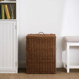 Joseph Rectangular Woven Resin Wicker Laundry Hamper - 17.3" x 13.8" x 23.6" - Espresso Brown