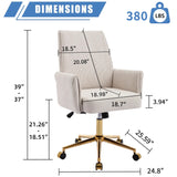 Mid-back liftable office chair, striped fabric, and ergonomically designed, is an excellent choice for working, studying or relaxing. The mid-back design provides a better sitting experience,White