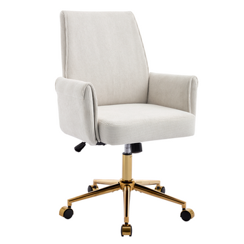 Mid-back liftable office chair, striped fabric, and ergonomically designed, is an excellent choice for working, studying or relaxing. The mid-back design provides a better sitting experience,White