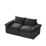 Modern corduroy cloud sofa, can be freely combined and has a comfortable sitting experience, suitable for modern living room furniture in homes, apartments, and offices